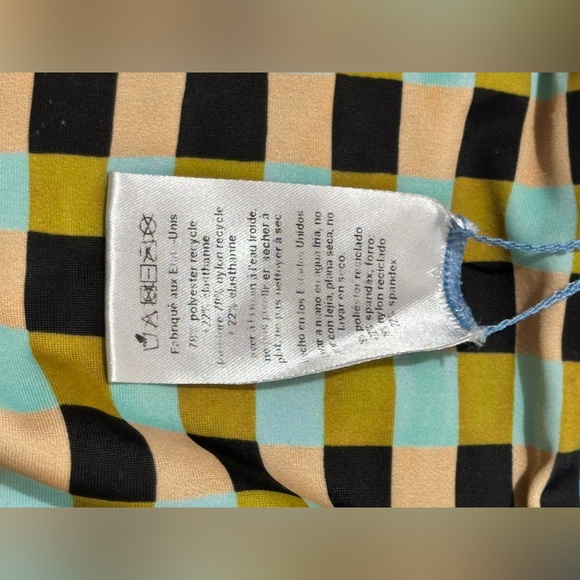 Mara Hoffman Multicolor Checkered Kids Swimsuit - Picture 6 of 8